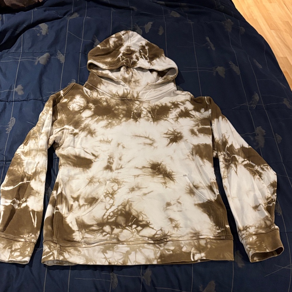 EUC Lululemon All Yours Hoodie Earth Dye Sand Tie-Dye Hoodie - size 8